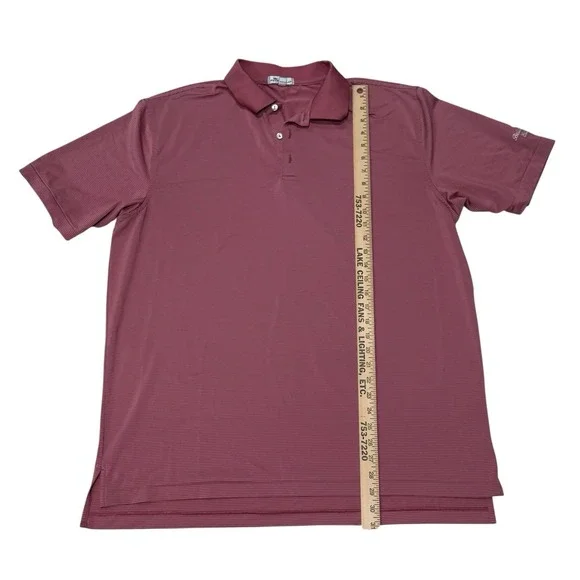 Peter Millar - Men's XL Polo - Bellaire Country Club Florida - Red Stripes - Picture 2 of 5